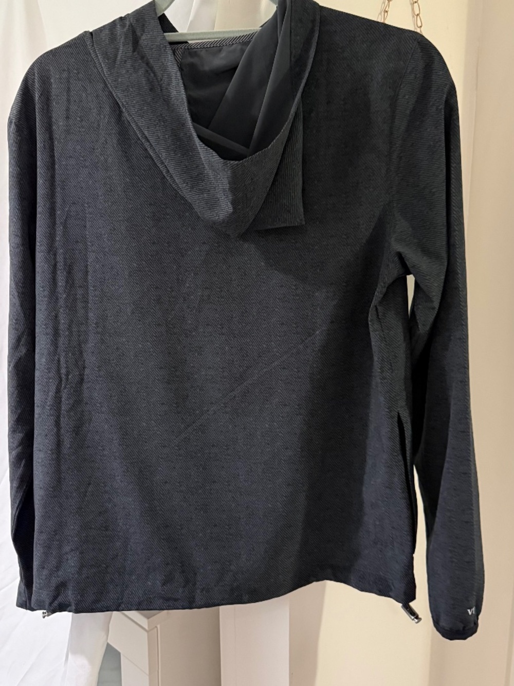 Vouri Westerly CHARCOAL TWILL TEXTURE  Packable pullover-Woman’s Size XS